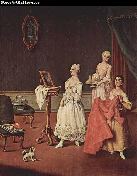 Pietro Longhi Dame bei der Toilette